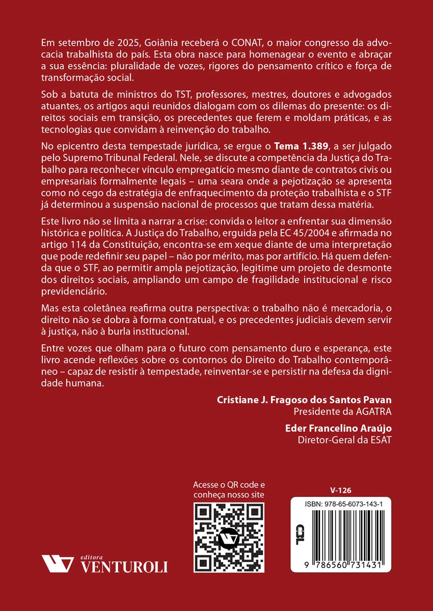 Direitos Sociais, Precedentes e Tecnologias no Direito do Trabalho Contemporâneo - Imagem 2