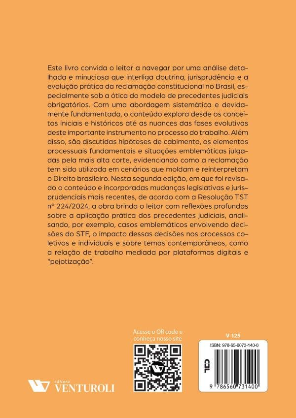 Reclamação Constitucional no Processo do Trabalho - 2ª Edição - Imagem 2